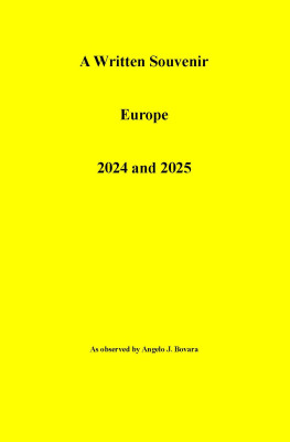 A Written Souvenir  Europe  2024 and 2025
