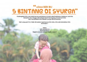 ADAM BERI IBU 5 BINTANG DI SYURGA