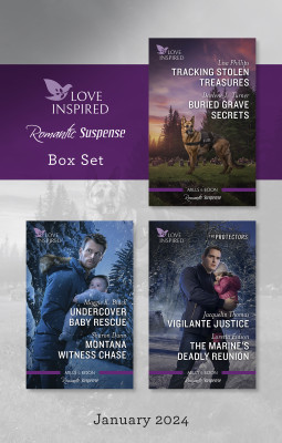 Love Inspired Suspense Box Set Jan 2024/Tracking Stolen Treasures/Buried Grave Secrets/Undercover Baby Rescue/Montana Witness C