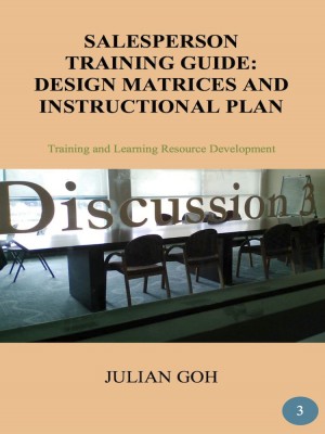 Salesperson Training Guide: Design Matrices and Instructional Plan