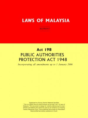 Act 198 PUBLIC AUTHORITIES PROTECTION ACT 1948