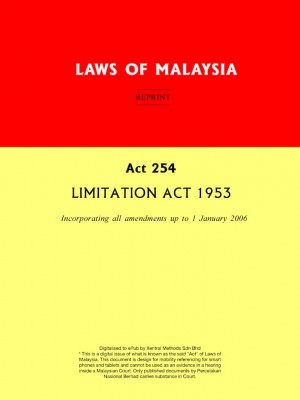 Act 254 LIMITATION ACT 1953