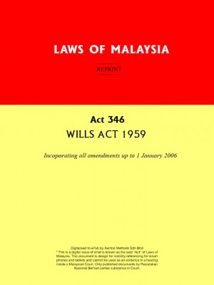 Act 346 WILLS ACT 1959