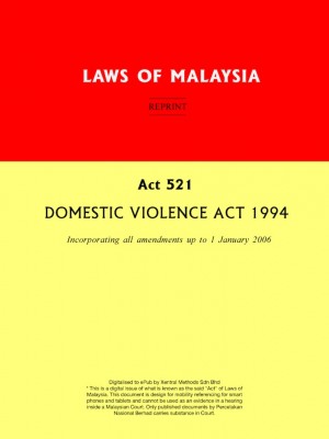 Act 521 DOMESTIC VIOLENCE ACT 1994